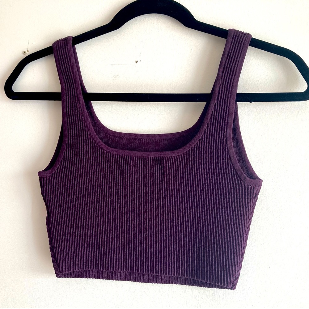 Aritzia babaton sculpt crop tank top